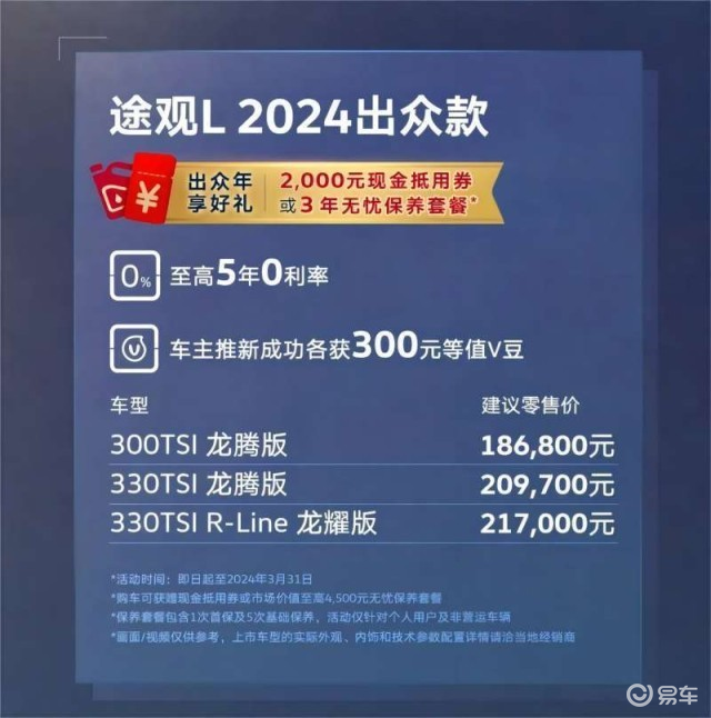 途观L再次超神！至高优惠2万成为20万级SUV优选